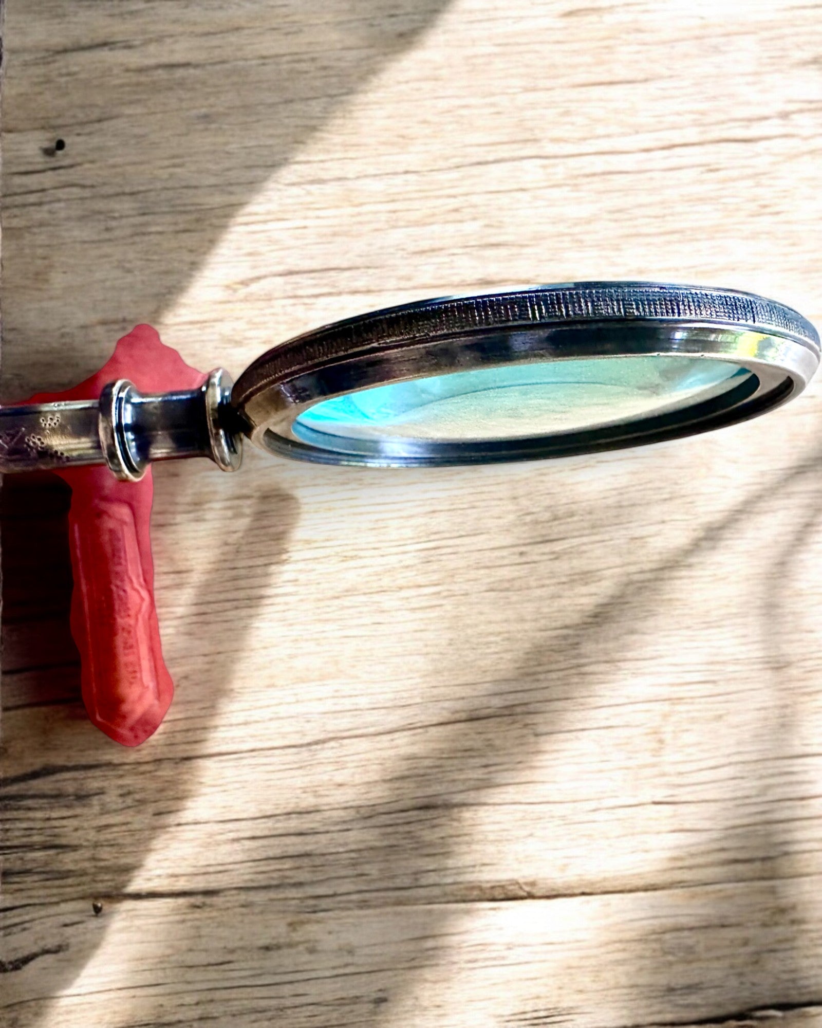 Messinglupe Navigator 1941 mit Ledertasche – Handgefertigt, Premium, personalisierbar als Geschenk