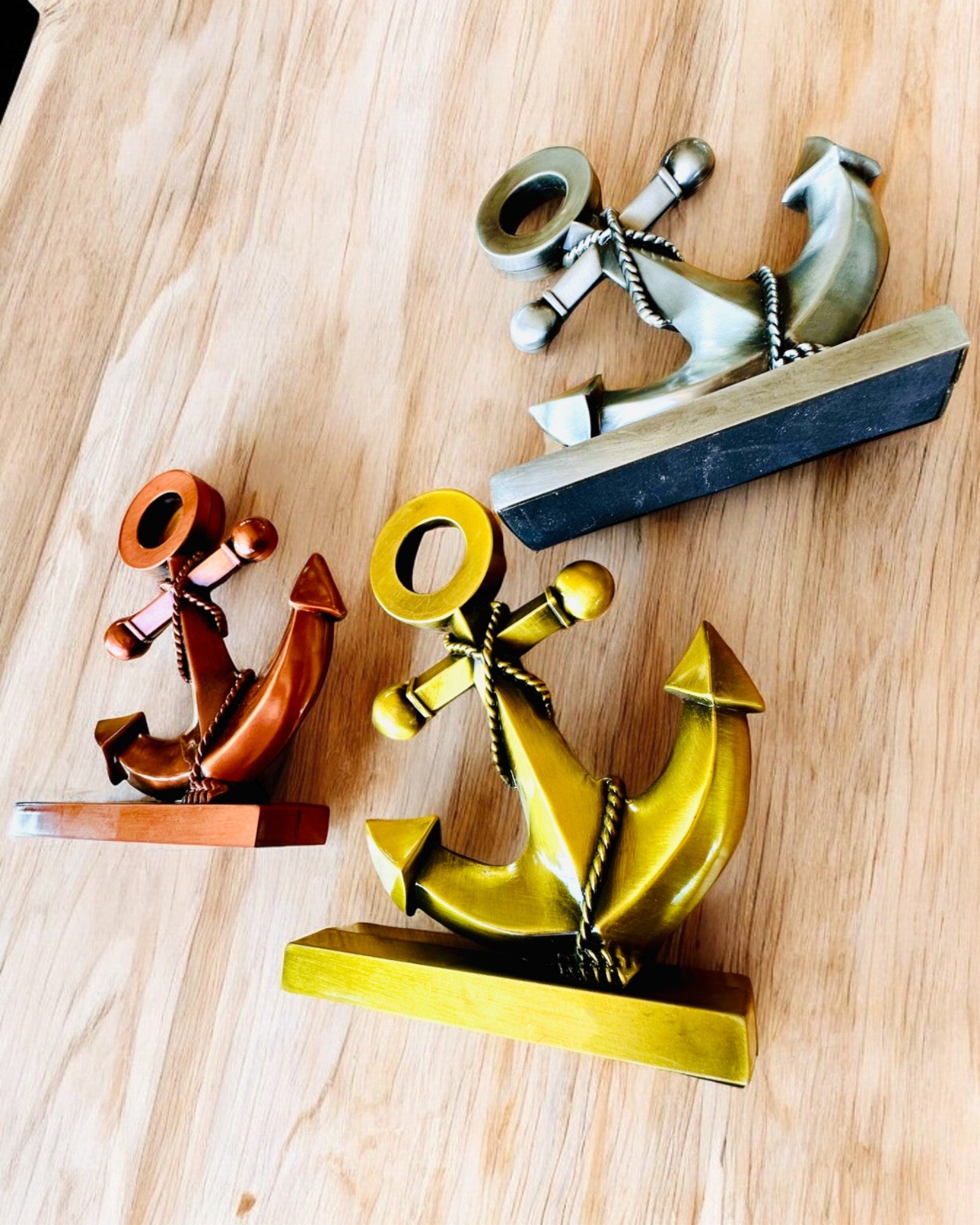 Dekorative Anker aus Aluminium - Elegante Dekoration mit Gravurmöglichkeit - 3 Farbvarianten