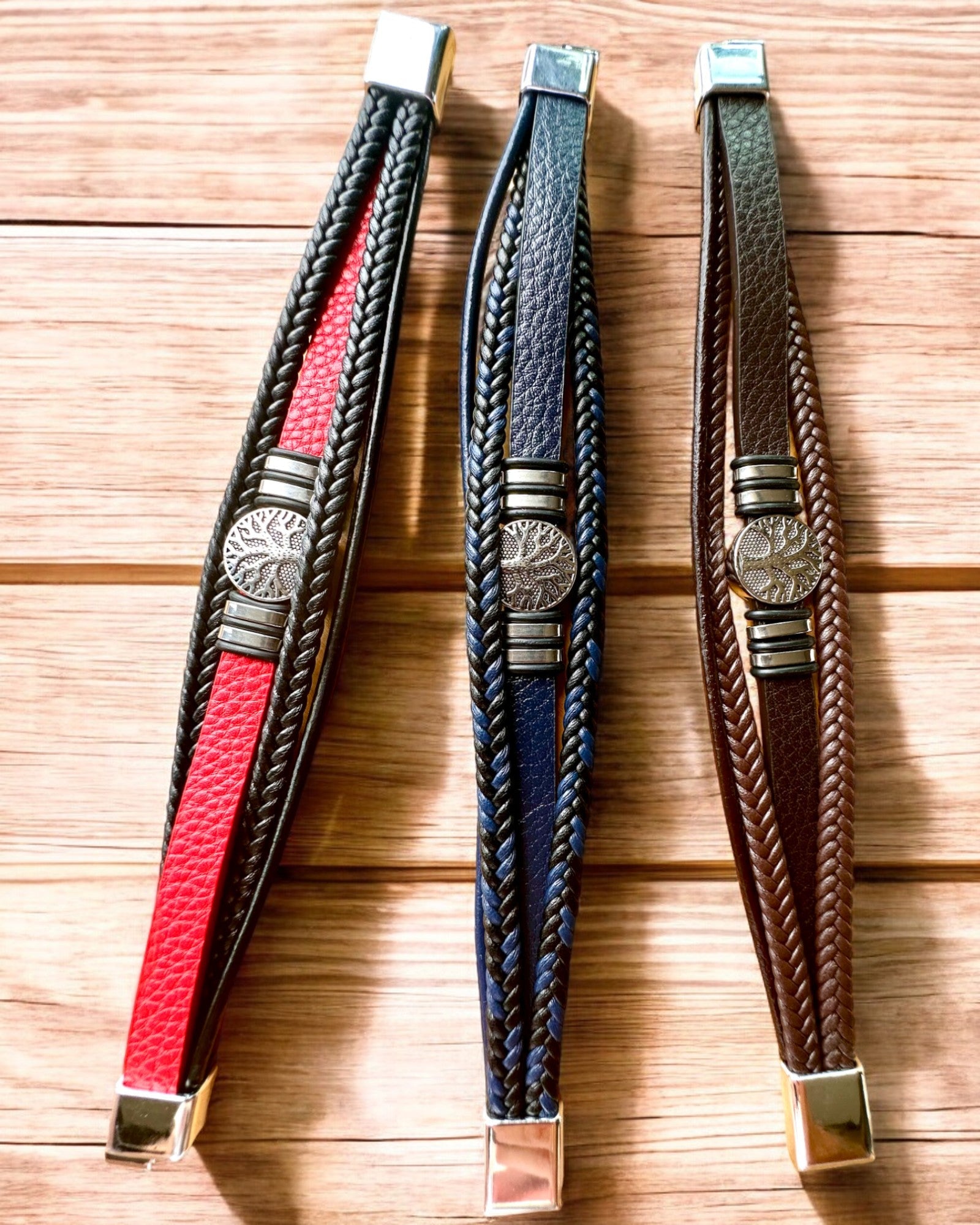 Armband "Baum des Lebens" mit Personalisierungsmöglichkeit als Geschenk, 3 Farbvarianten