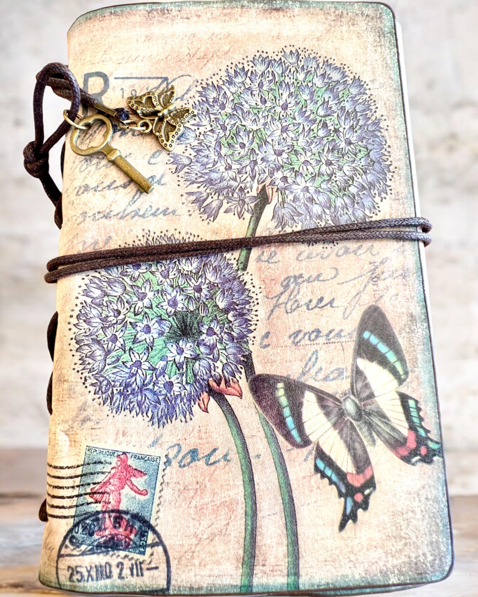 Vintage Memoire Notizbuch mit personalisierter Gravur - 3 Designs zur Auswahl, Notizbuch als Geschenk