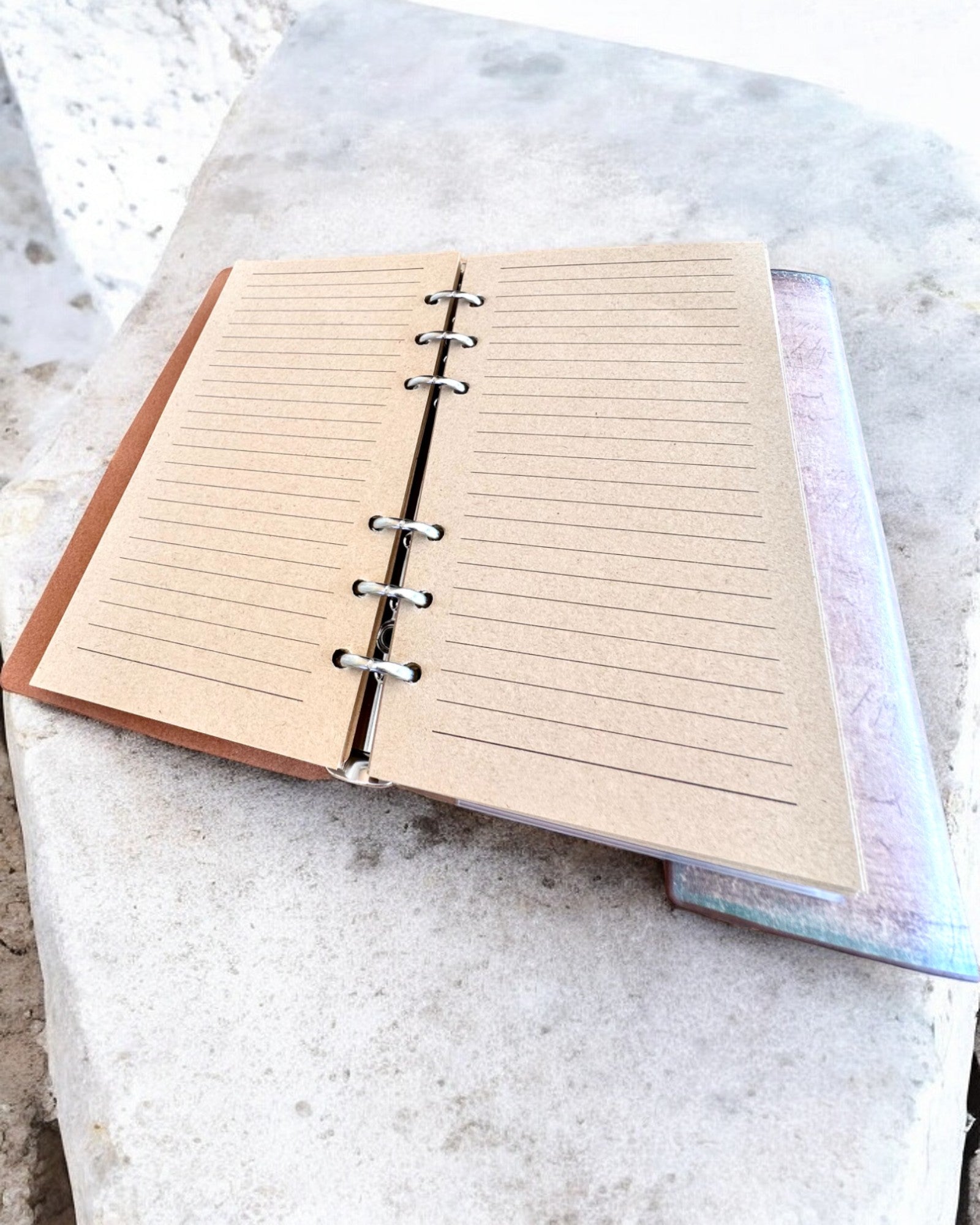 Vintage Memoire Notizbuch mit personalisierter Gravur - 3 Designs zur Auswahl, Notizbuch als Geschenk