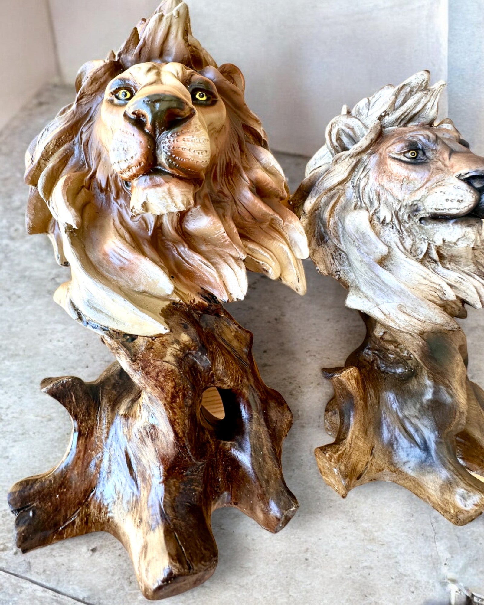 Löwenmut Figur aus Harz, 28 cm Höhe, mit Gravuroption als Geschenk