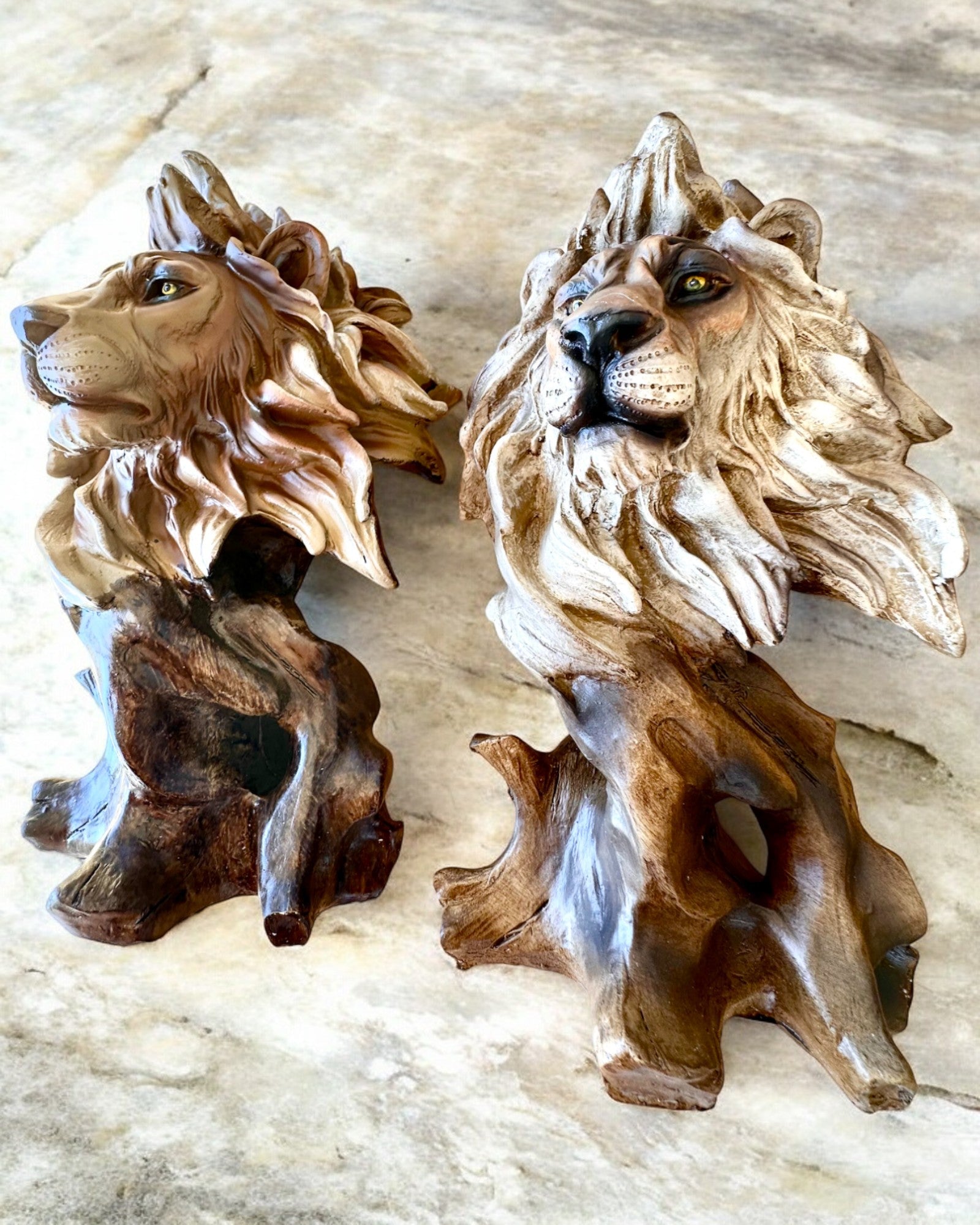 Löwenmut Figur aus Harz, 28 cm Höhe, mit Gravuroption als Geschenk