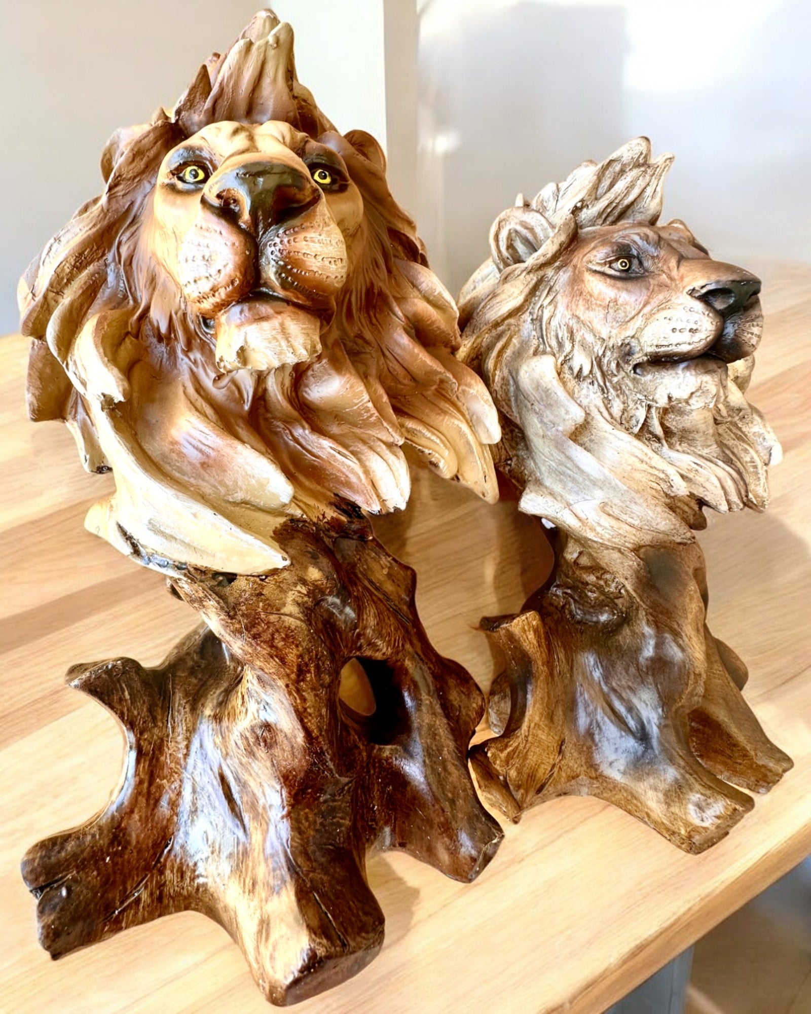 Löwenmut Figur aus Harz, 28 cm Höhe, mit Gravuroption als Geschenk