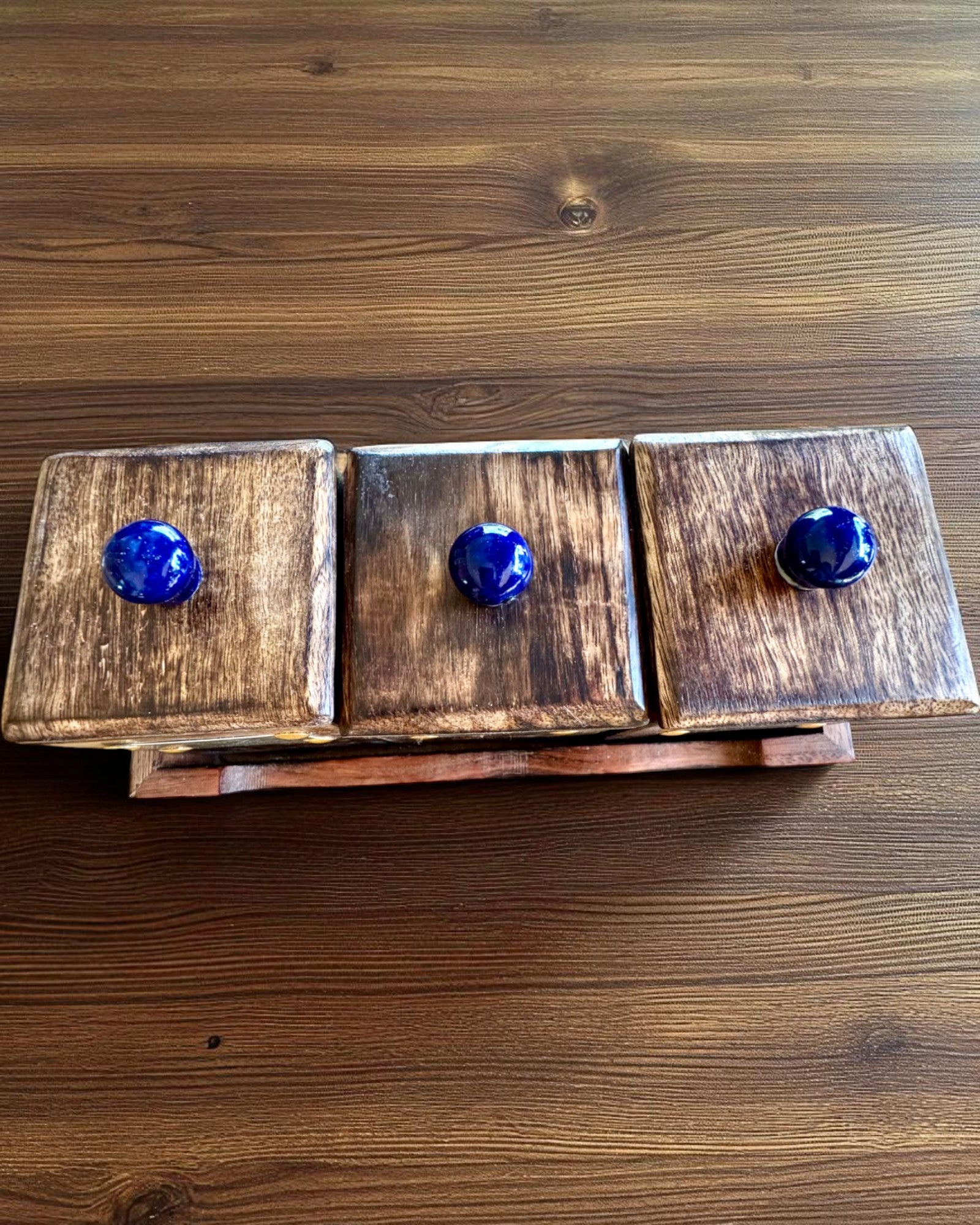 Set Royal Trio – Tee, Kaffee, Zucker aus Shisham-Holz, handgefertigt, mit Gravuroption als Geschenk