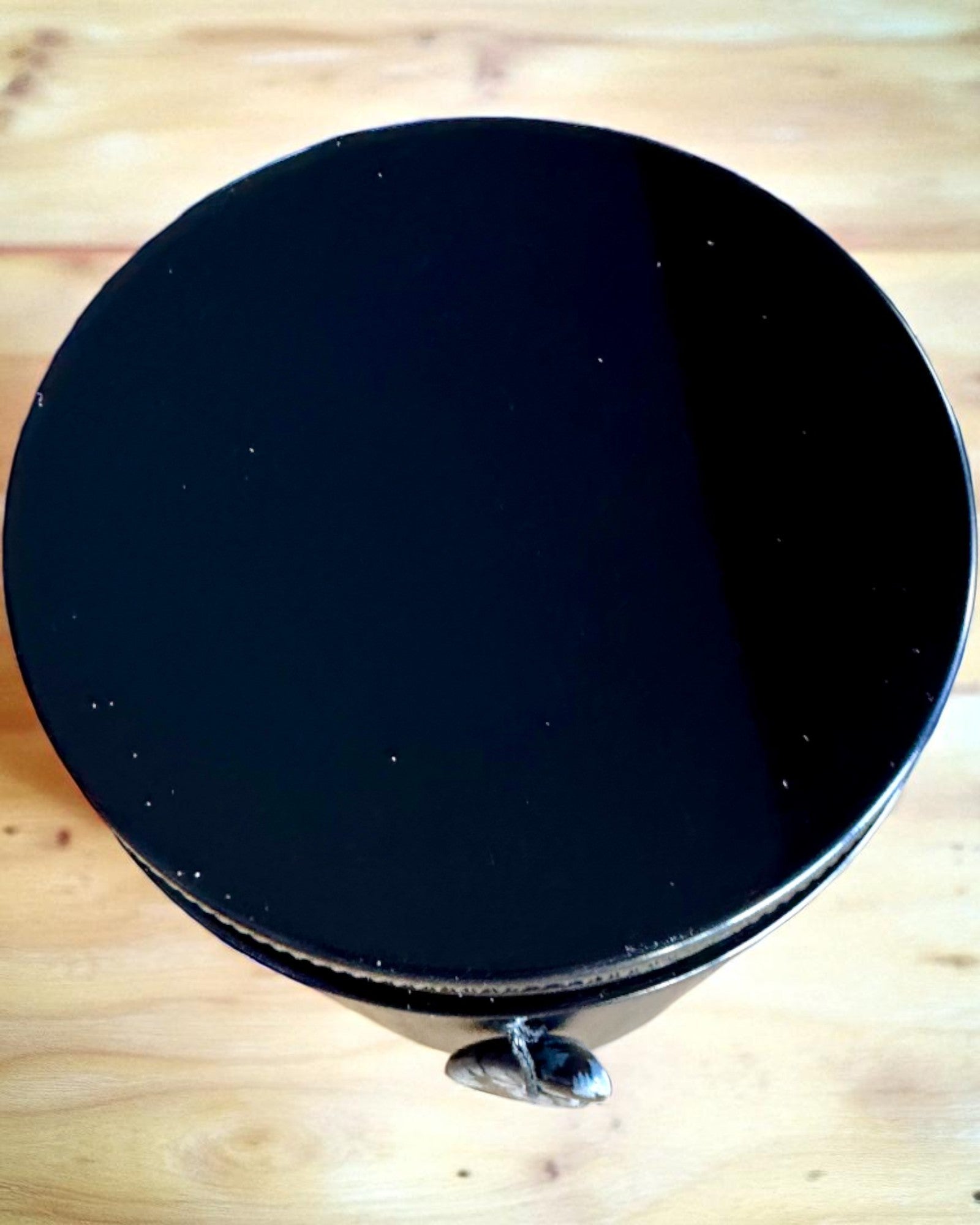 Intentionale Sojakerze Obsidian – Selbstbewusstsein und innere Stärke, 250 ml, personalisierbar als Geschenk