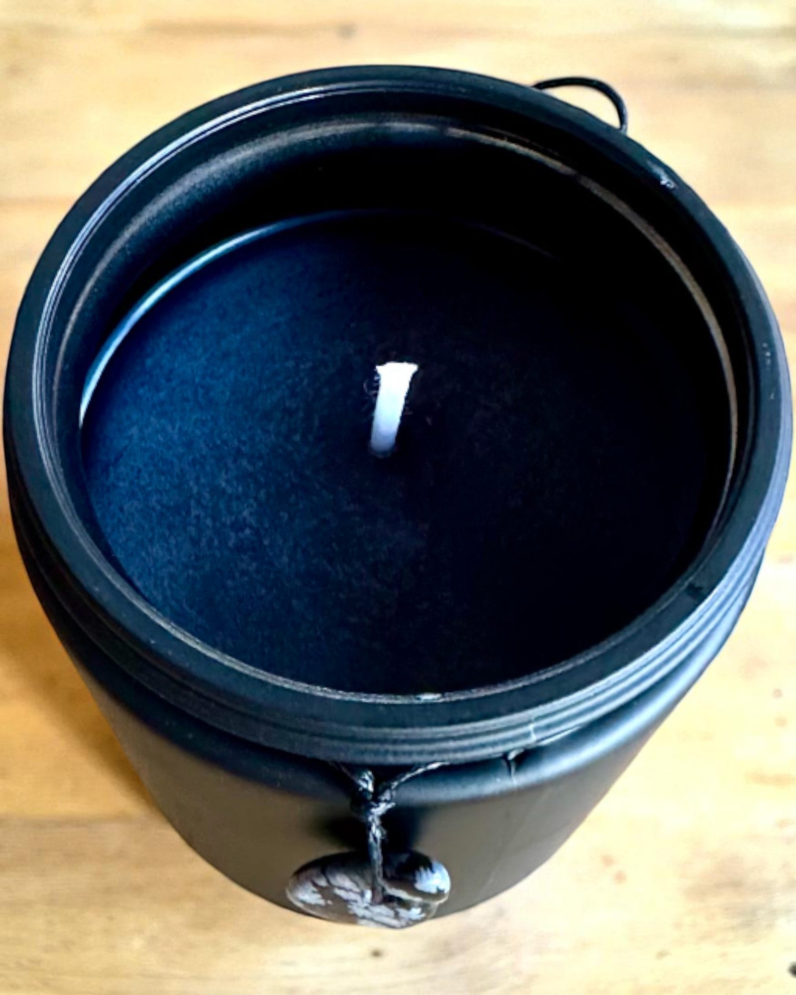 Intentionale Sojakerze Obsidian – Selbstbewusstsein und innere Stärke, 250 ml, personalisierbar als Geschenk