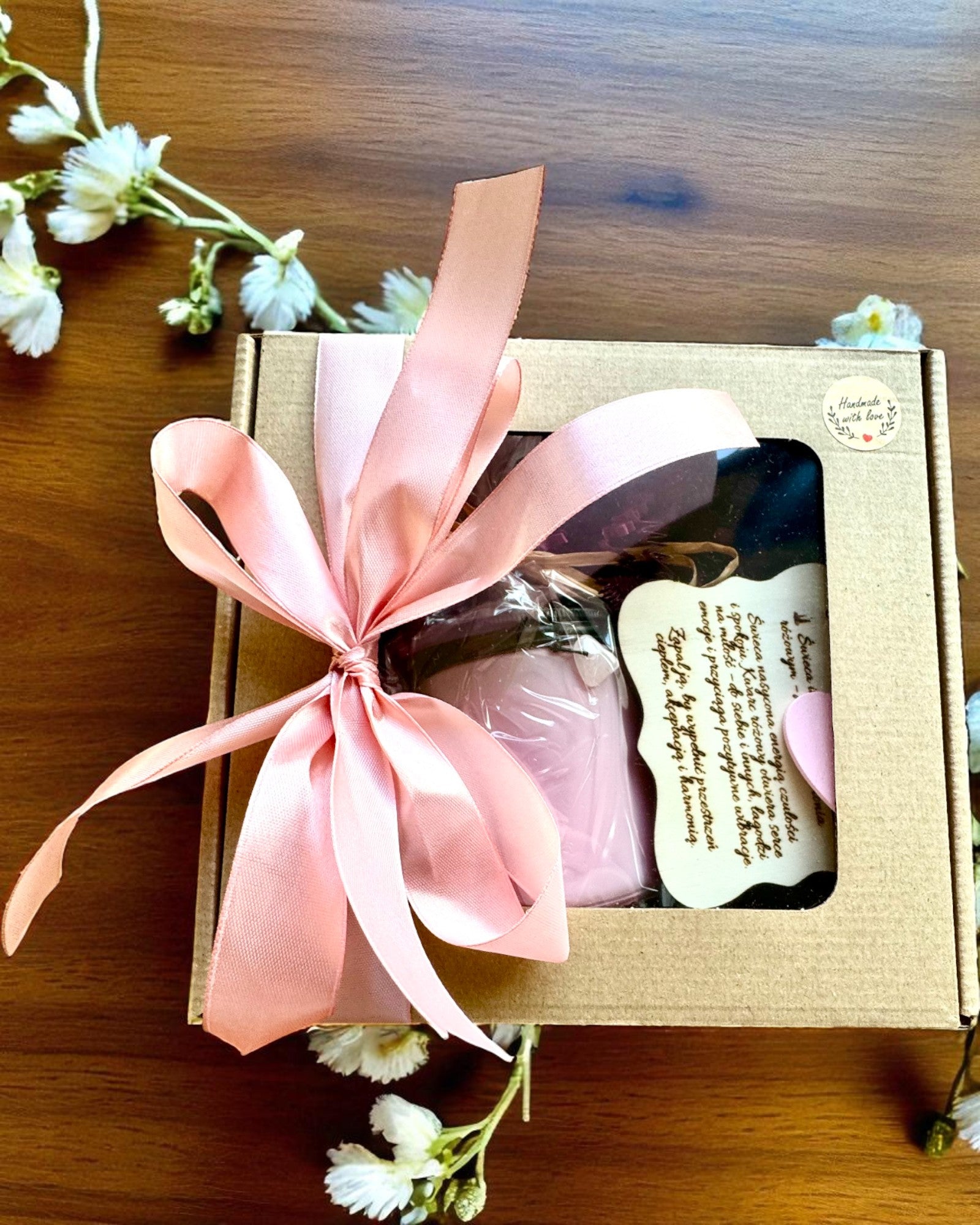 Intentionale Sojakerze Rosenquarz – Liebe, Harmonie und Herzensfrieden, 250 ml, personalisierbar als Geschenk