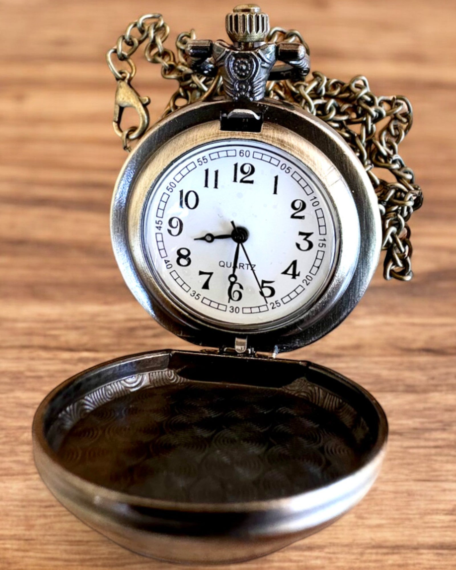 Taschenuhr Unicorn Elegance mit Kette, Einhorn-Motiv, kostenlose Gravur auf Bestellung