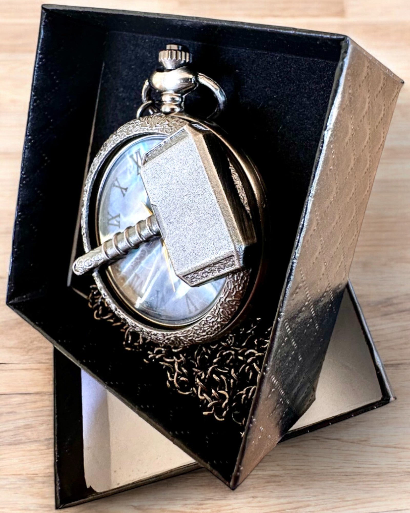 Młot Czasu - Taschenuhr, personalisierbar mit Gravur als Geschenk