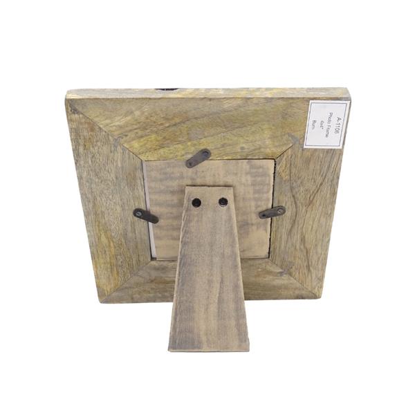 Holz-Bilderrahmen mit Blechbeschichtung - A-1106 - Fotoformat 10x10cm