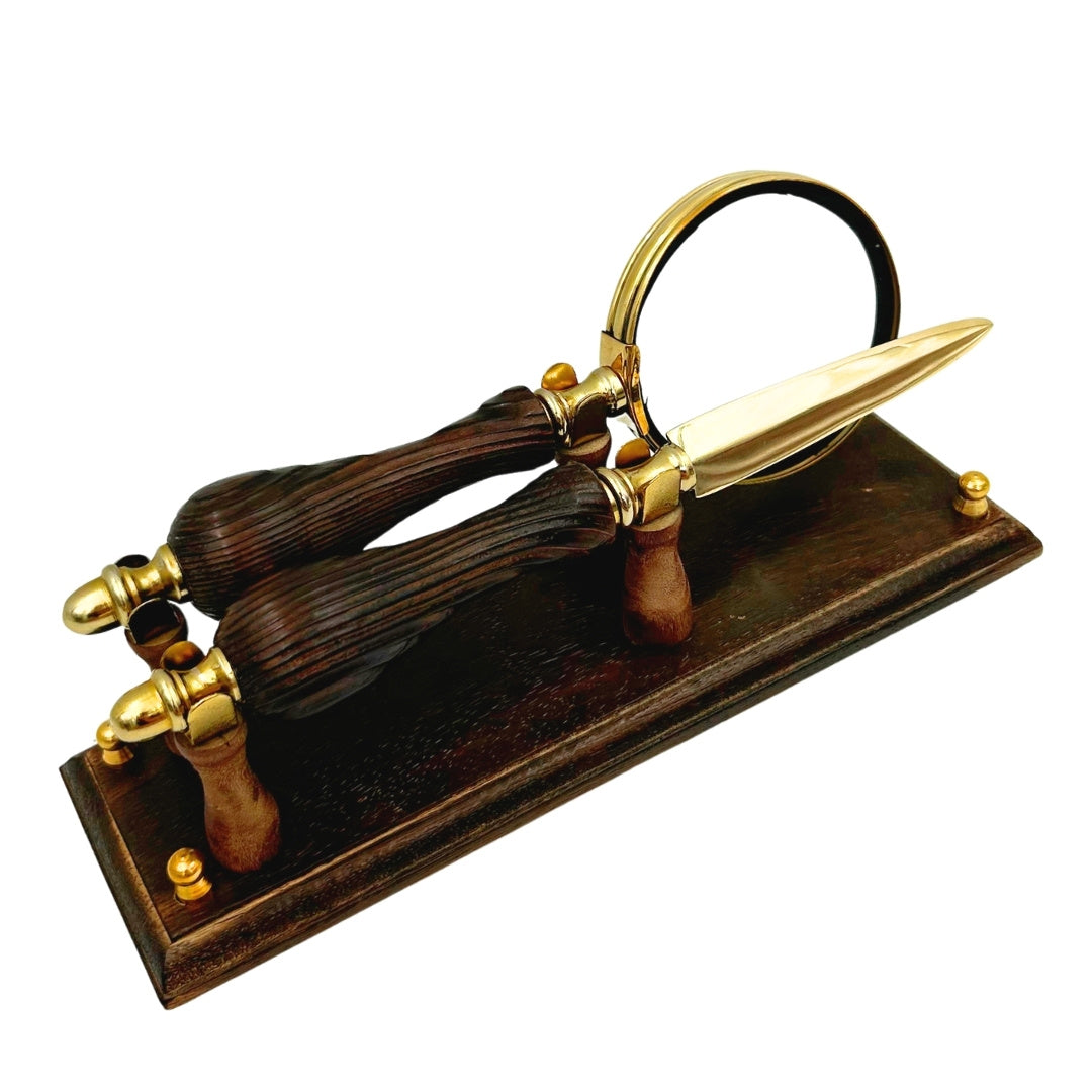Stilvolles Retro-Schreibtischset mit Gravur
