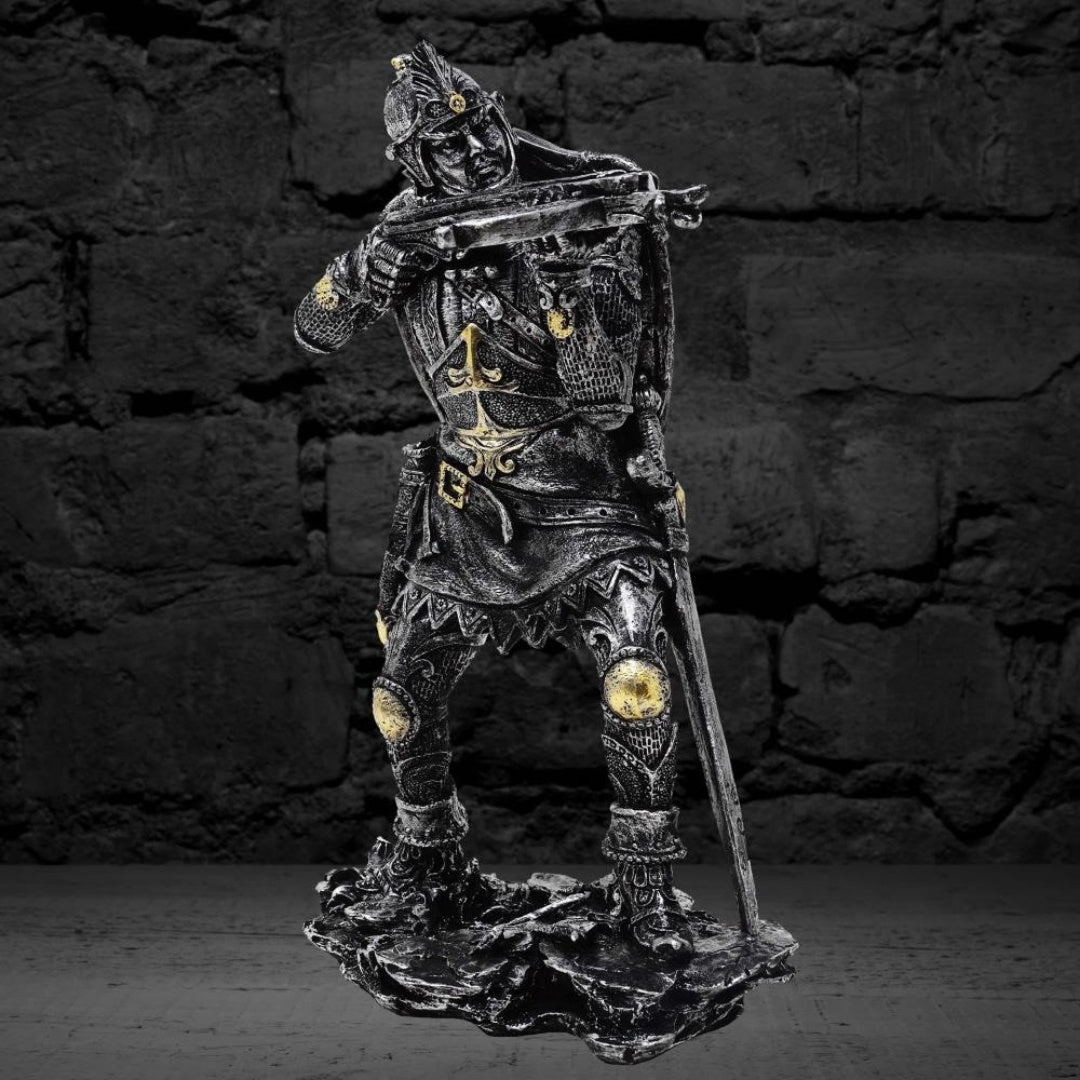 Figur mittelalterlicher Ritter mit Armbrust 20cm Armbrustschütze - Retro-Geschenk - MC-23151