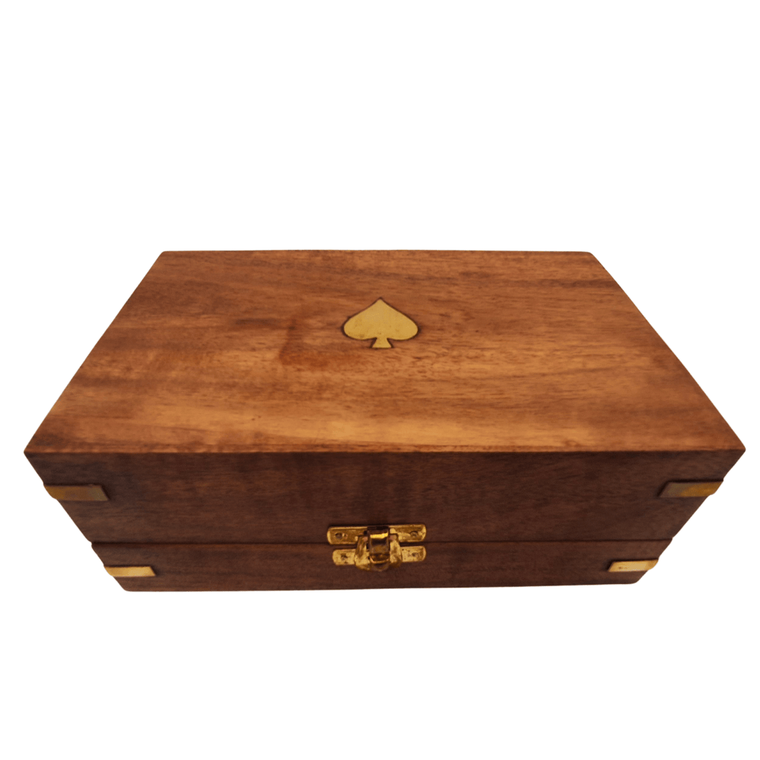 Elegantes Pokerset in Holzbox – 100 Jetons - DNU-102