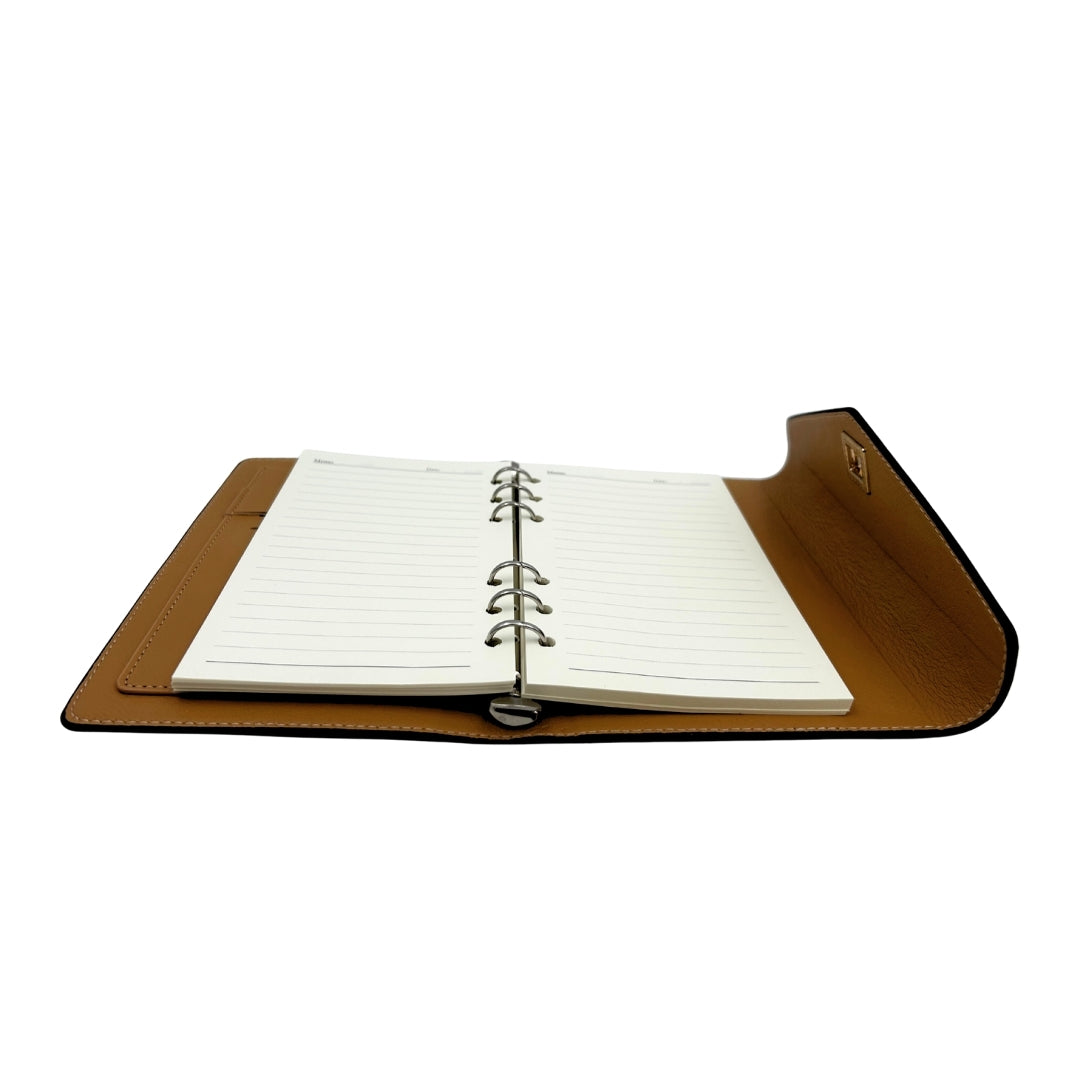 Elegantes Geschenkset - Ledernotizbuch mit Kugelschreiber in Geschenkbox – Premium – EE8
