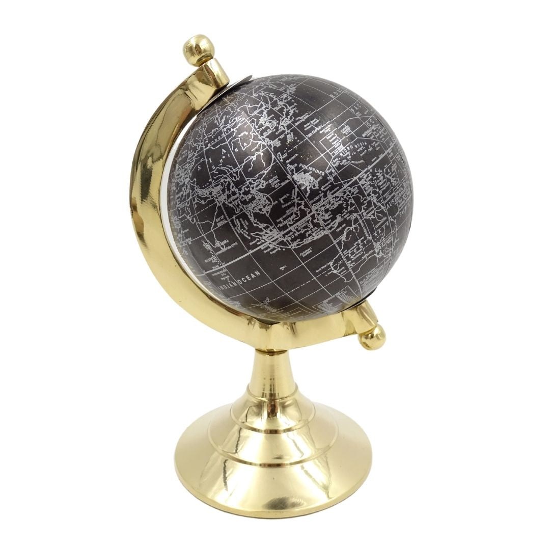Dekorativer Globus Schwarz & Gold – MMG004S