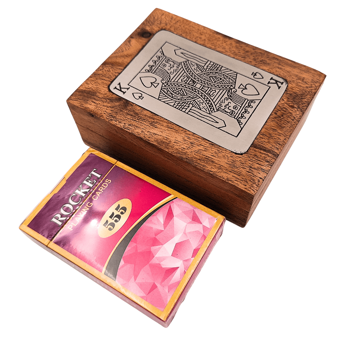 Kartenspiel in dekorativer Holzbox – DNU-3025