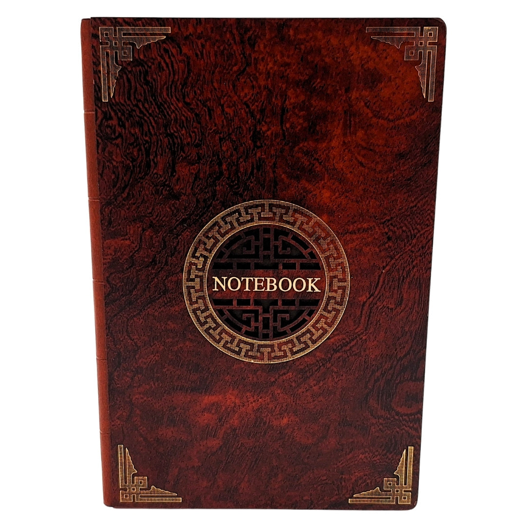 Elegantes Notizbuch A5 Holzumschlag – EE1