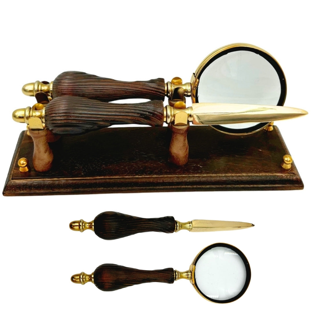 Stilvolles Retro-Schreibtischset mit Gravur