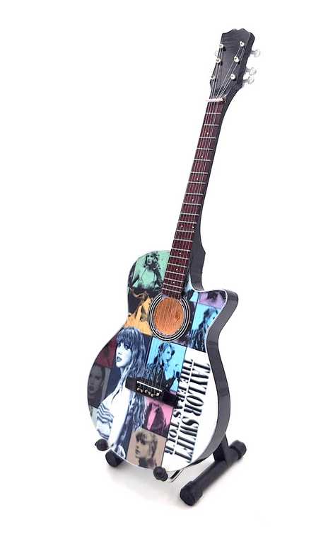 Mini-Gitarre – Taylor Swift – MGT-9064 – Geschenk für einen Taylor-Swift-Fan