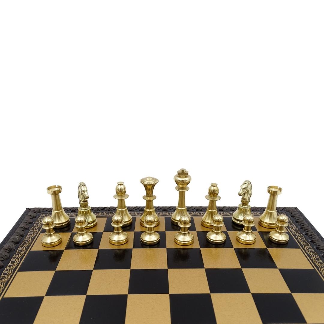 Exklusive Messing-Schachfiguren Italfama 28x28 cm – N001