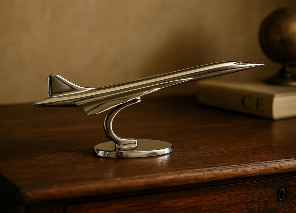 Metallmodell des Flugzeugs Concorde - Ikone der Luftfahrt - CON