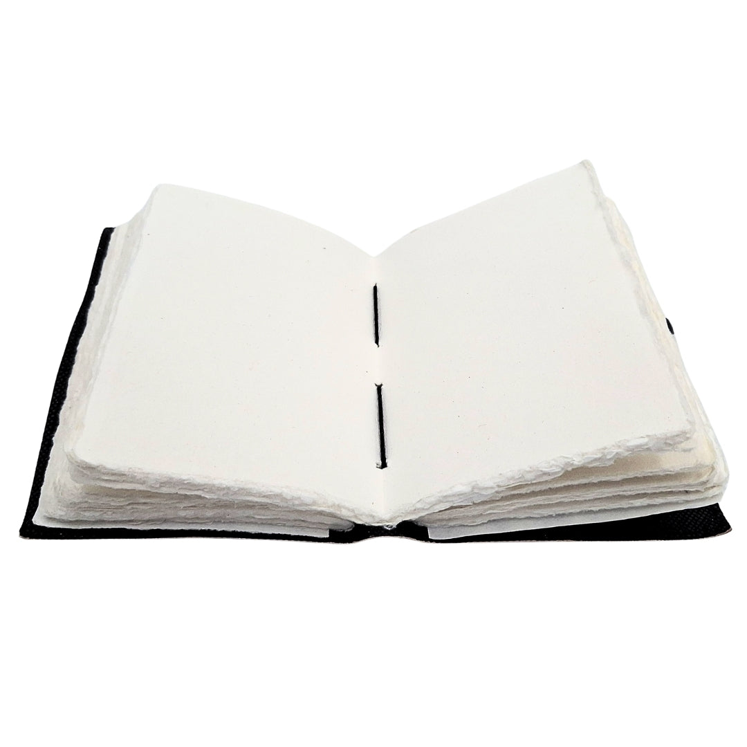 Dekoratives Leder-Notizbuch Sonne und Mond, 200 Seiten - AH07
