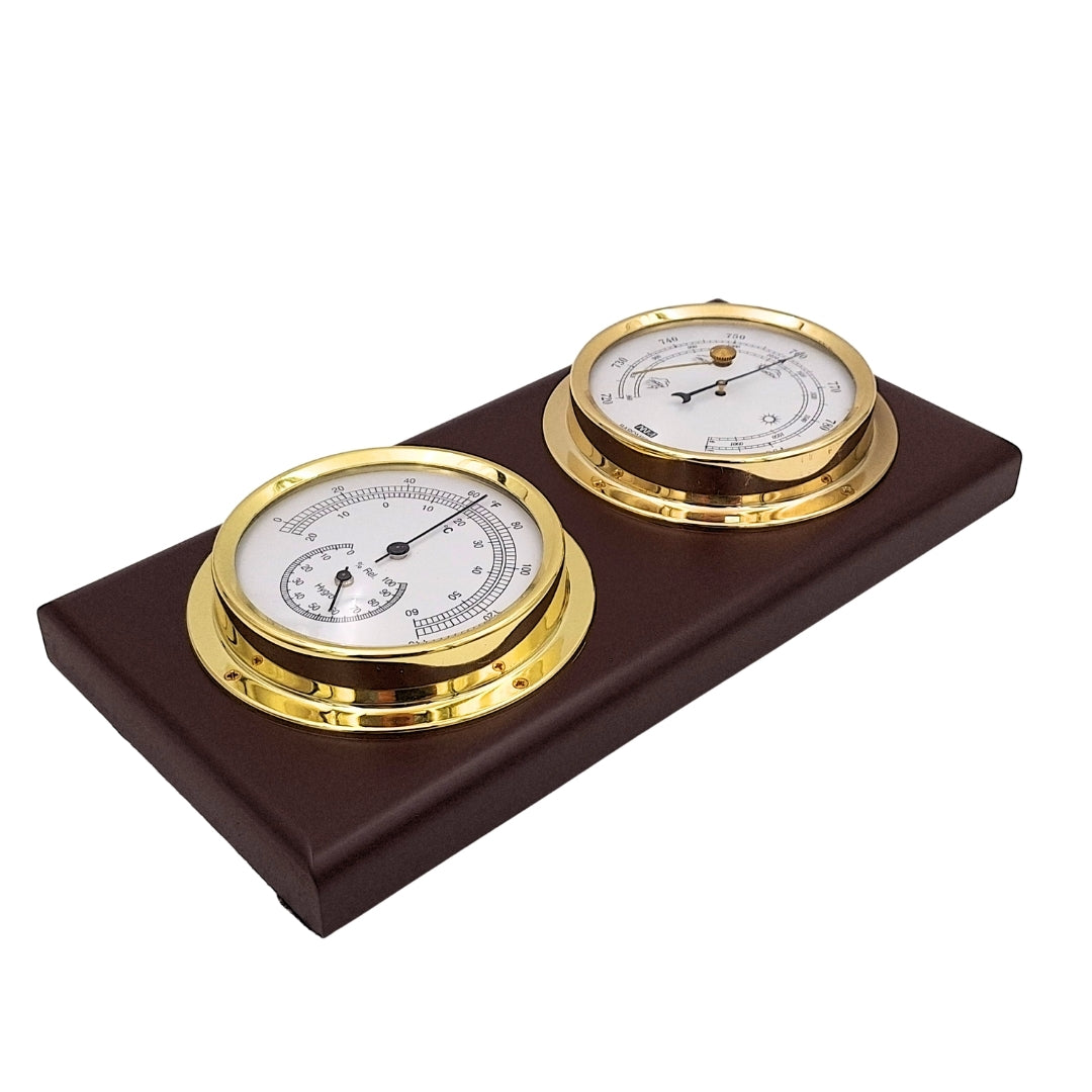 Wetterstation Thermometer Barometer Hygrometer Groß Analog - 30.3915A