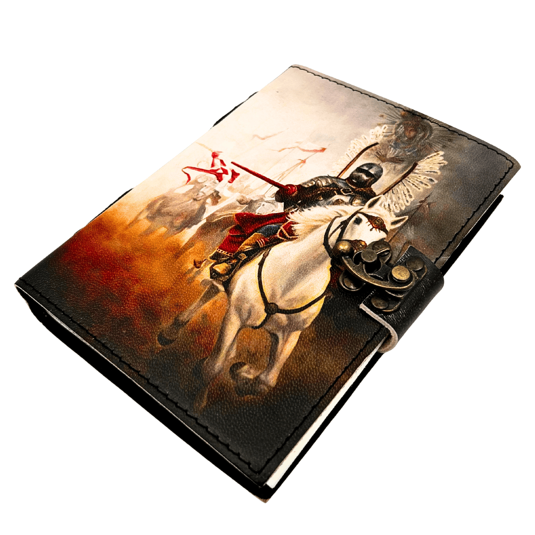 Ledernotizbuch Tagebuch Hussaria patriotisch - 200 Seiten - AH14