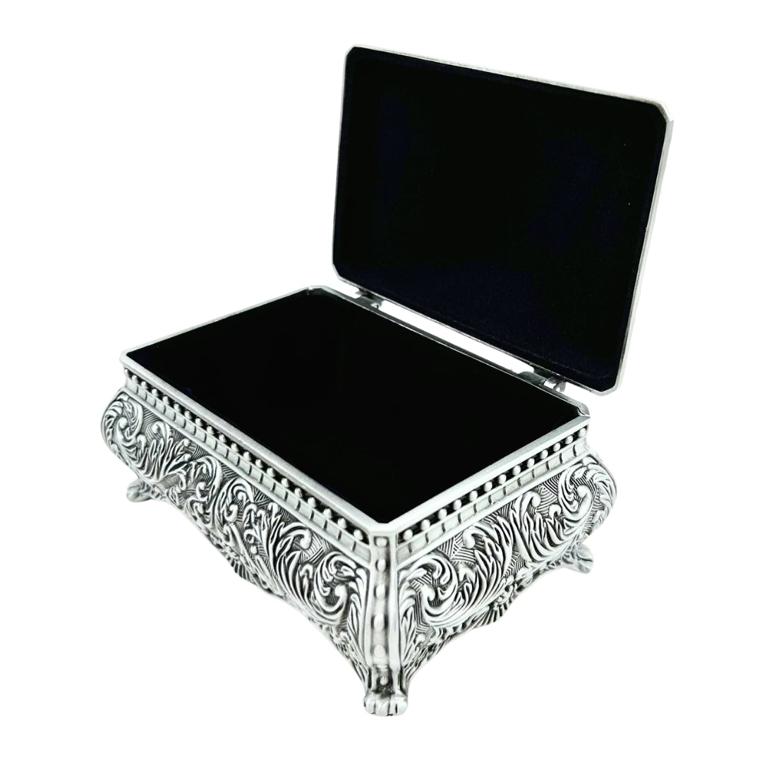 Silberne Metallschatulle für Schmuck – 20-74M