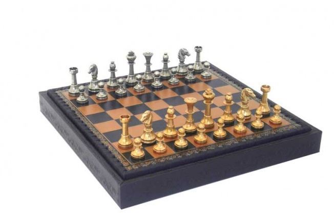 Exklusive Messing-Schachfiguren Italfama 28x28 cm – N001