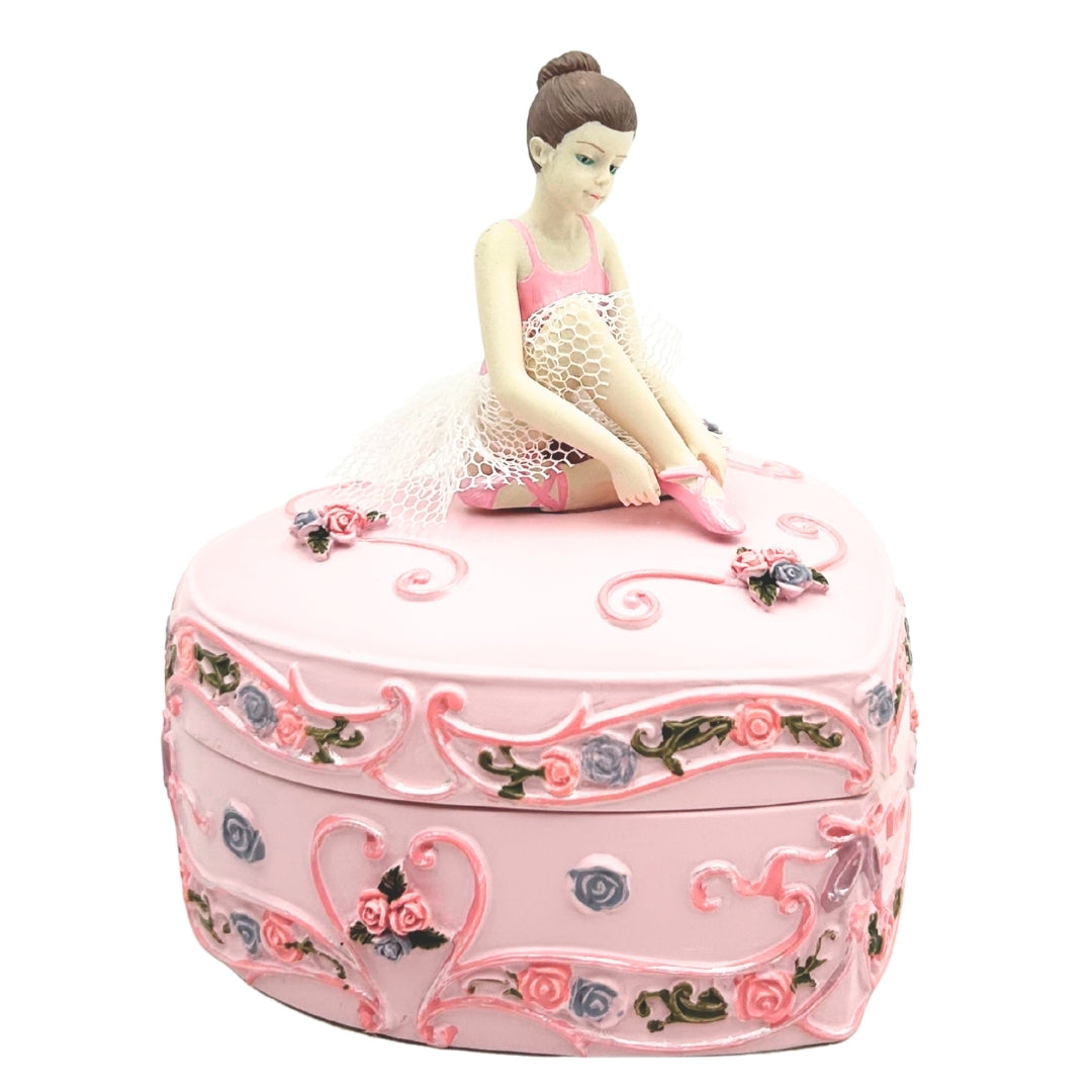 Spieluhr-Schmuckkästchen Ballerina Herz Schwanensee – MP-19031