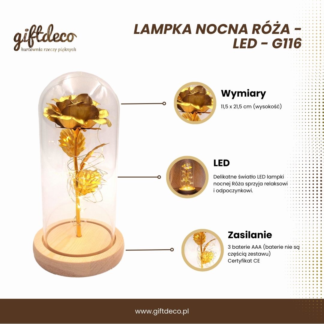 Nachtlicht Rose - LED - G116