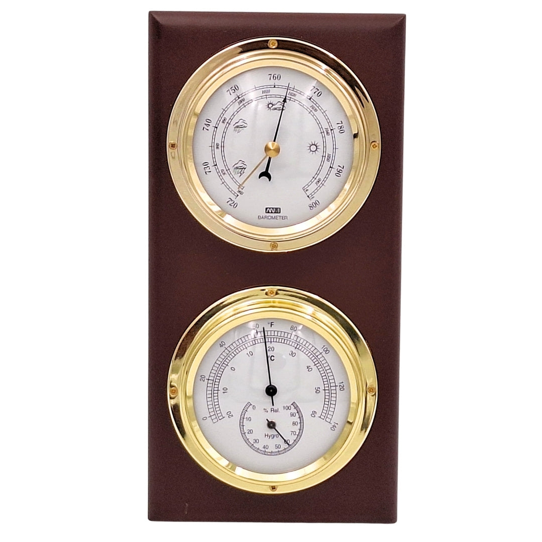Wetterstation Thermometer Barometer Hygrometer Groß Analog - 30.3915A