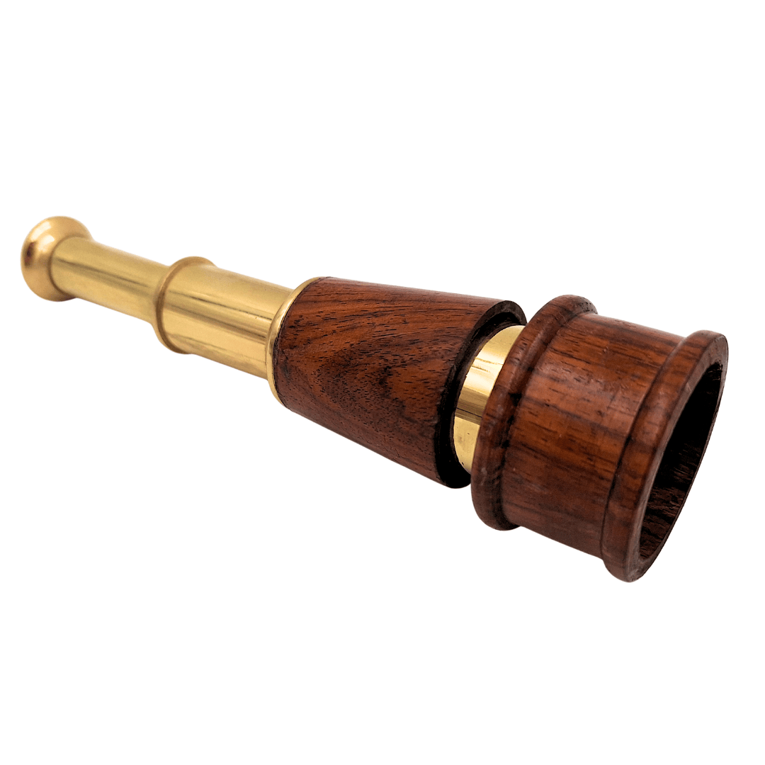 Retro-Fernrohr aus Messing und Holz – HT021