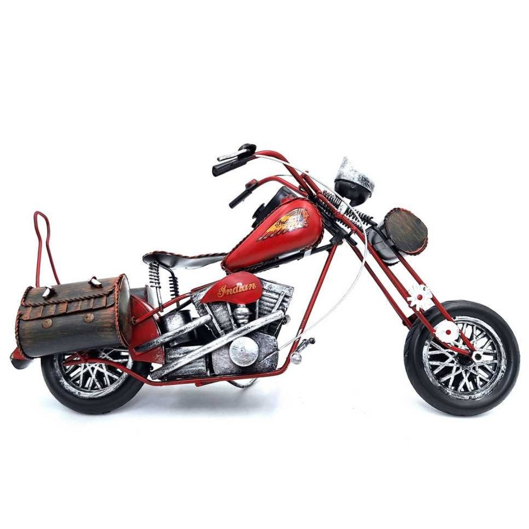 Großes Metallmodell Klassisches Motorrad - 040SMT