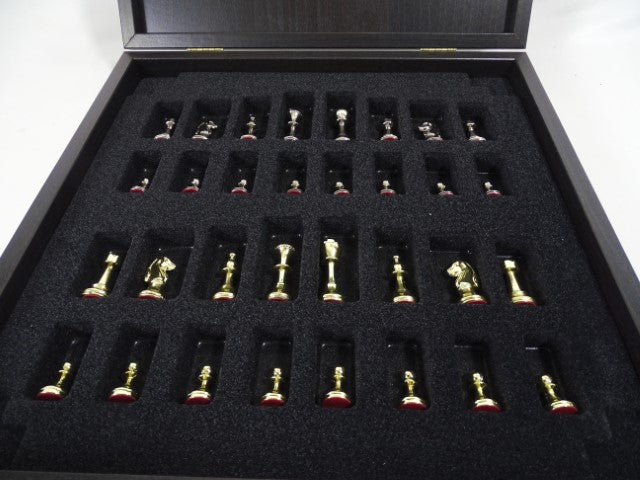 Exklusives Messing-Schachspiel 28x28cm - Staunton - S32BLA
