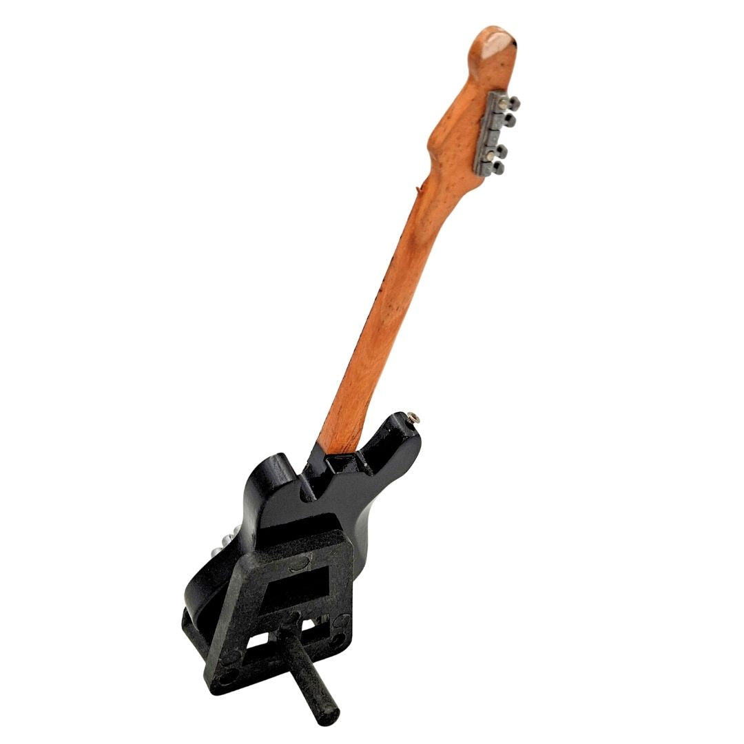 Dekorative Mini-Gitarre 15 cm auf Ständer mit Möglichkeit zur Personalisierung durch Gravur