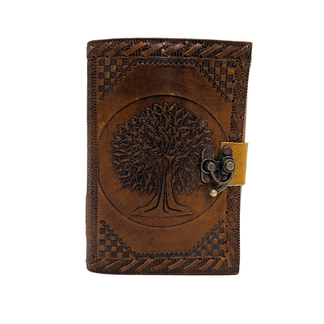 Leder-Notizbuch Vintage Retro 200 Seiten – Baum des Lebens - AH01