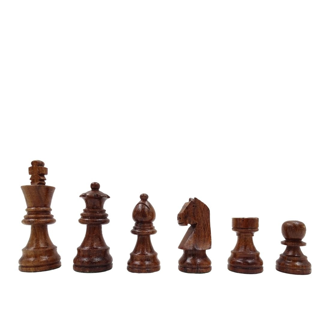 Holz-Schachspiel 40×40 cm– kleiner Mangel – klappbares Schachbrett - G114