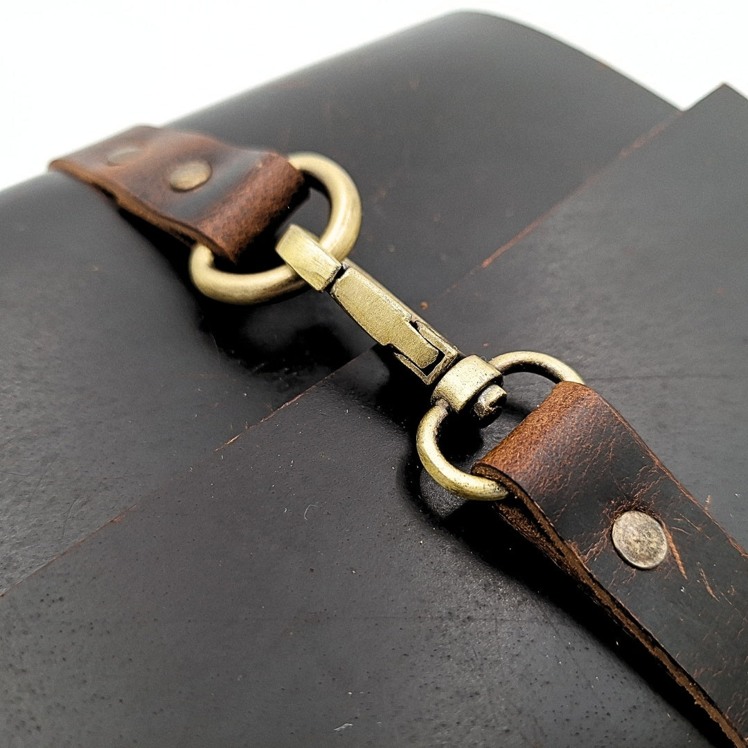 Elegantes Retro-Leder-Notizbuch 200 Seiten Vintage - AH06