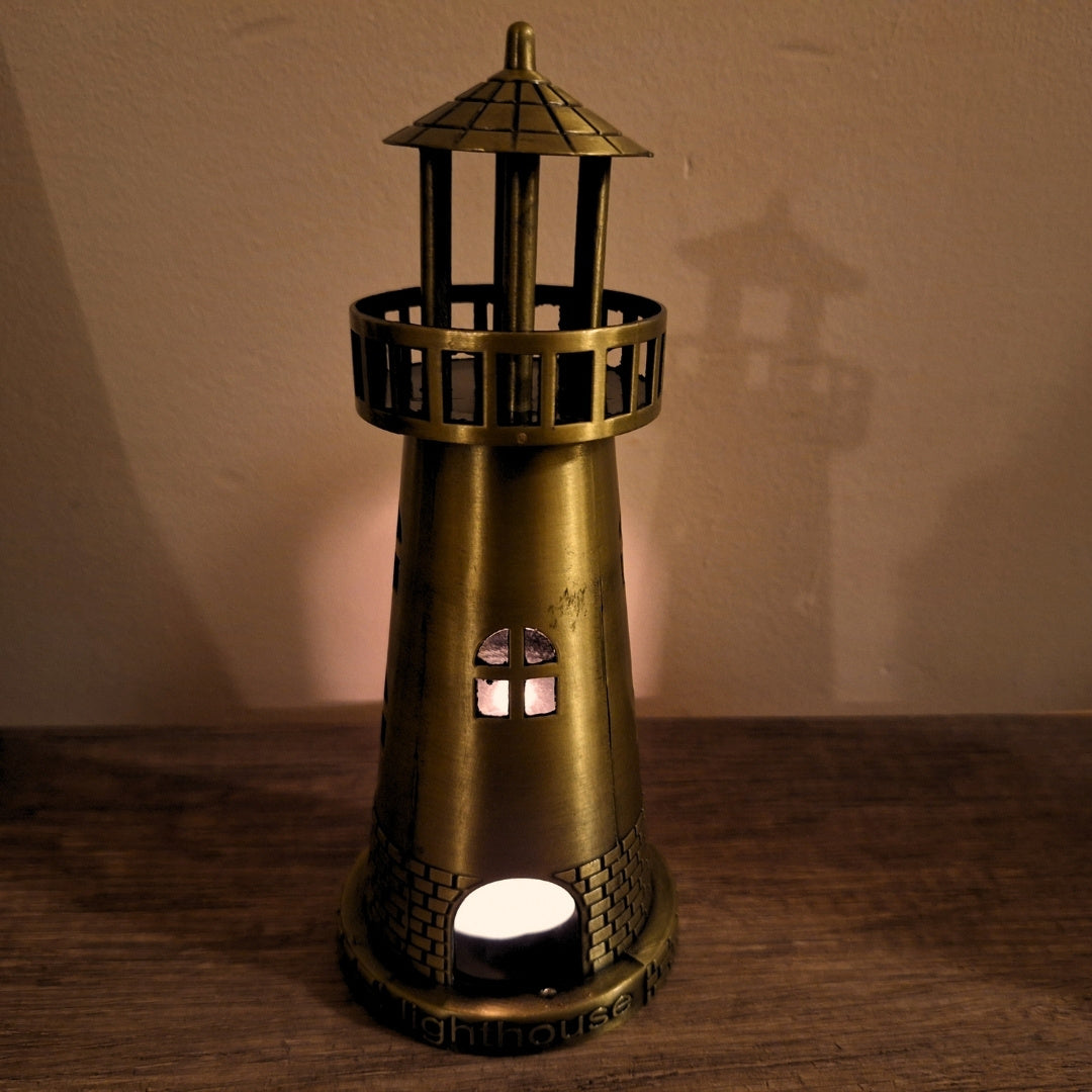 Figur Leuchtturm Kerzenhalter für Teelicht 18cm - LT