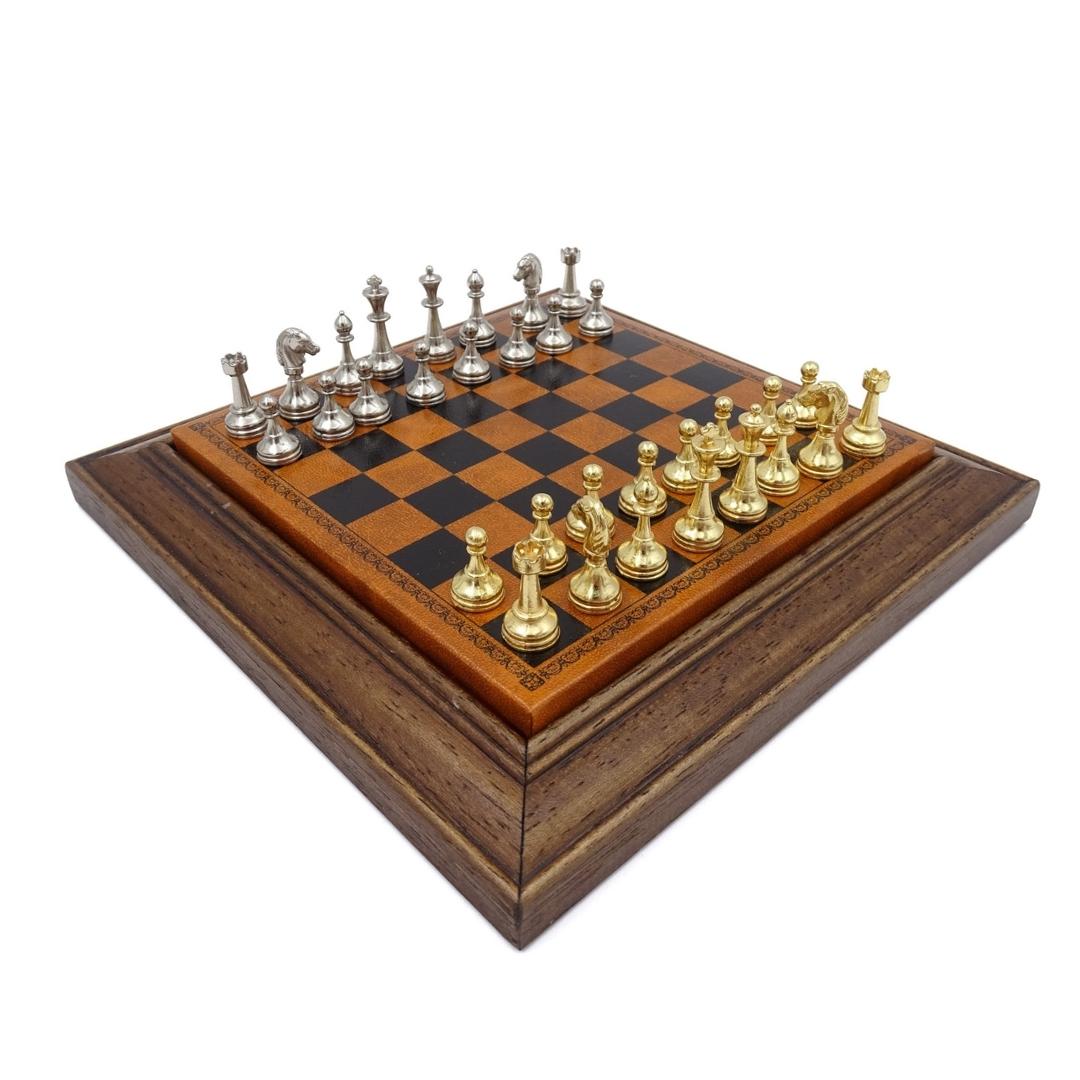 Exklusive magnetische Metall-Schachfiguren Italfama 18x18 cm – N300