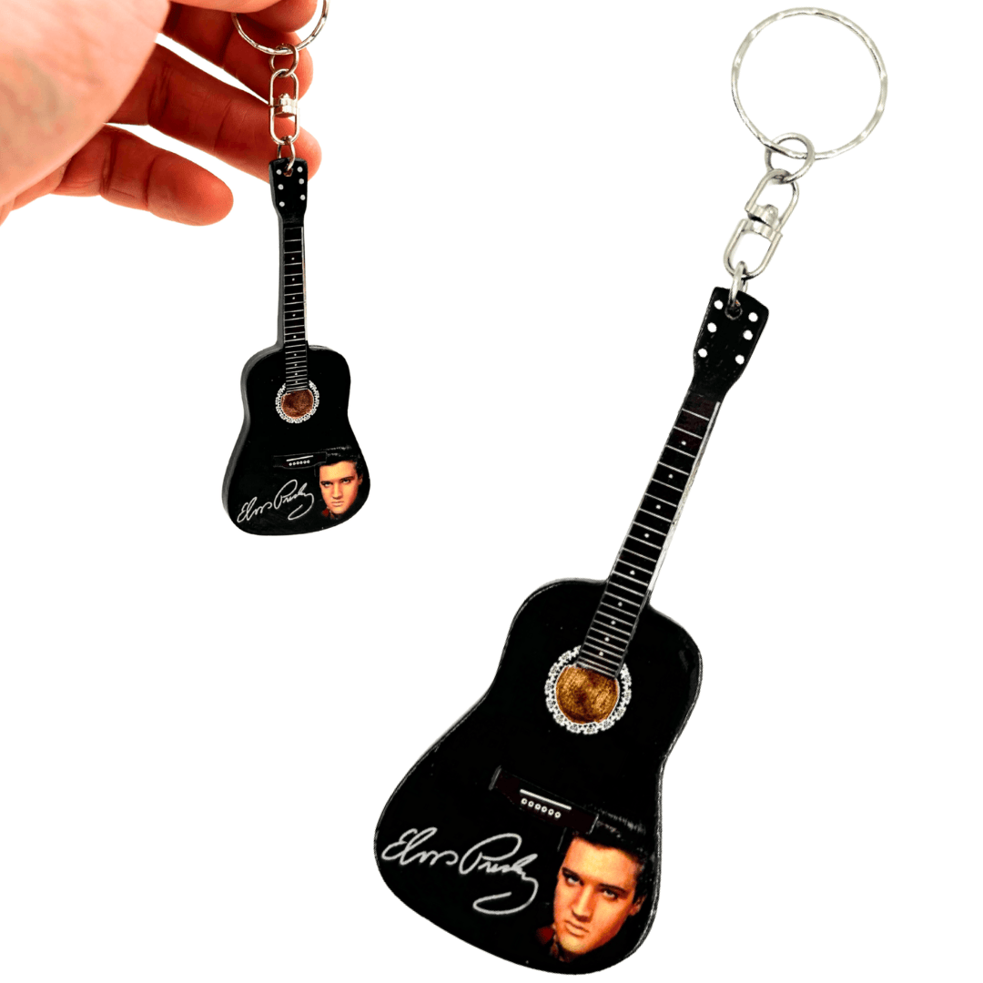 Schlüsselanhänger Gitarre im Stil von Elvis Presley Tribute - EGK-1389