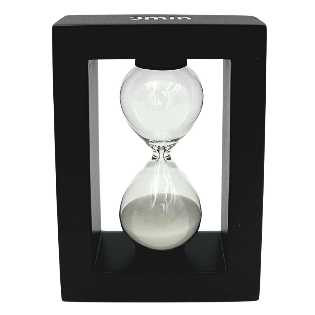 Dekoratives Schreibtisch-Set mit 3-Minuten-Sanduhr und Stifthalter – 121W