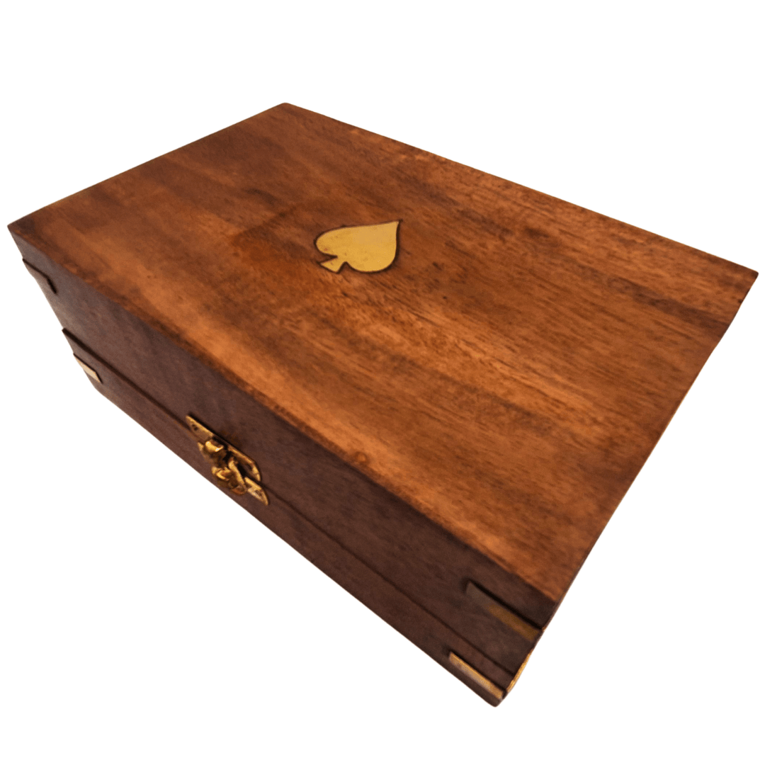 Elegantes Pokerset in Holzbox – 100 Jetons - DNU-102