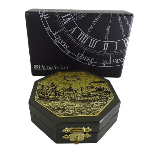 Oktogonale Sonnenuhr und Kompass H06
