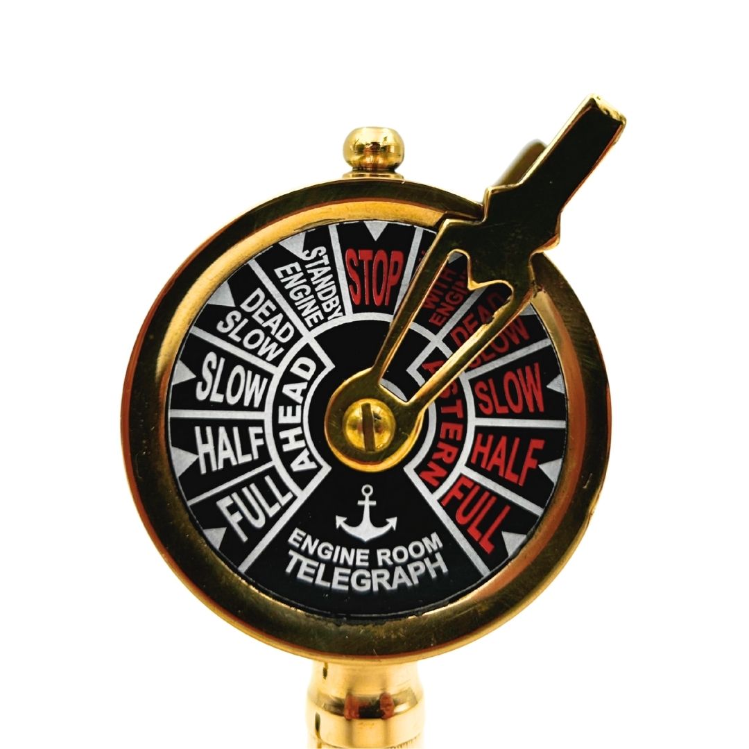 Elegantes Schreibtischset – Maschinentelegraf, Kompass, Stifthalter – TT018