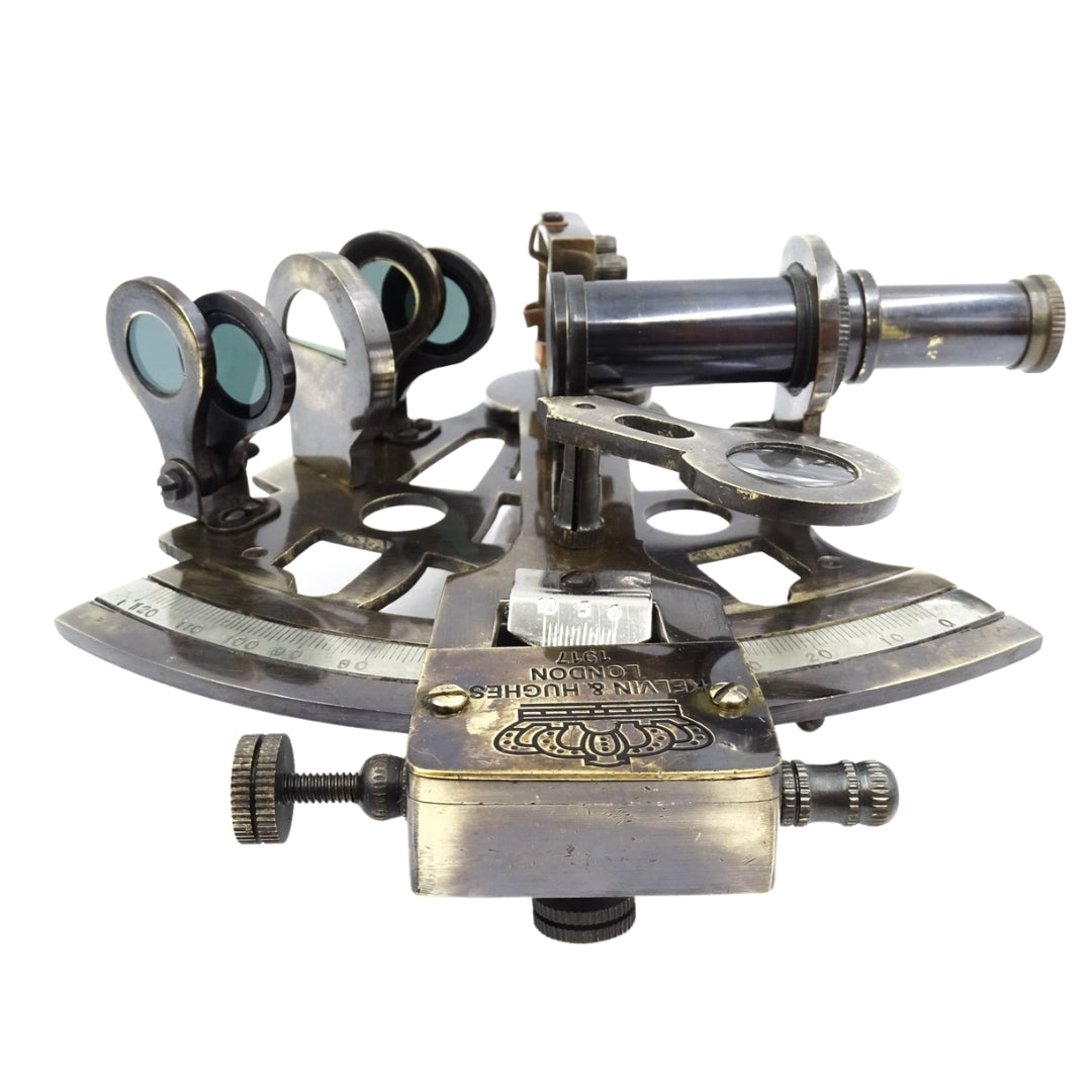 Messing-Sextant in Lederschachtel - NC1514B