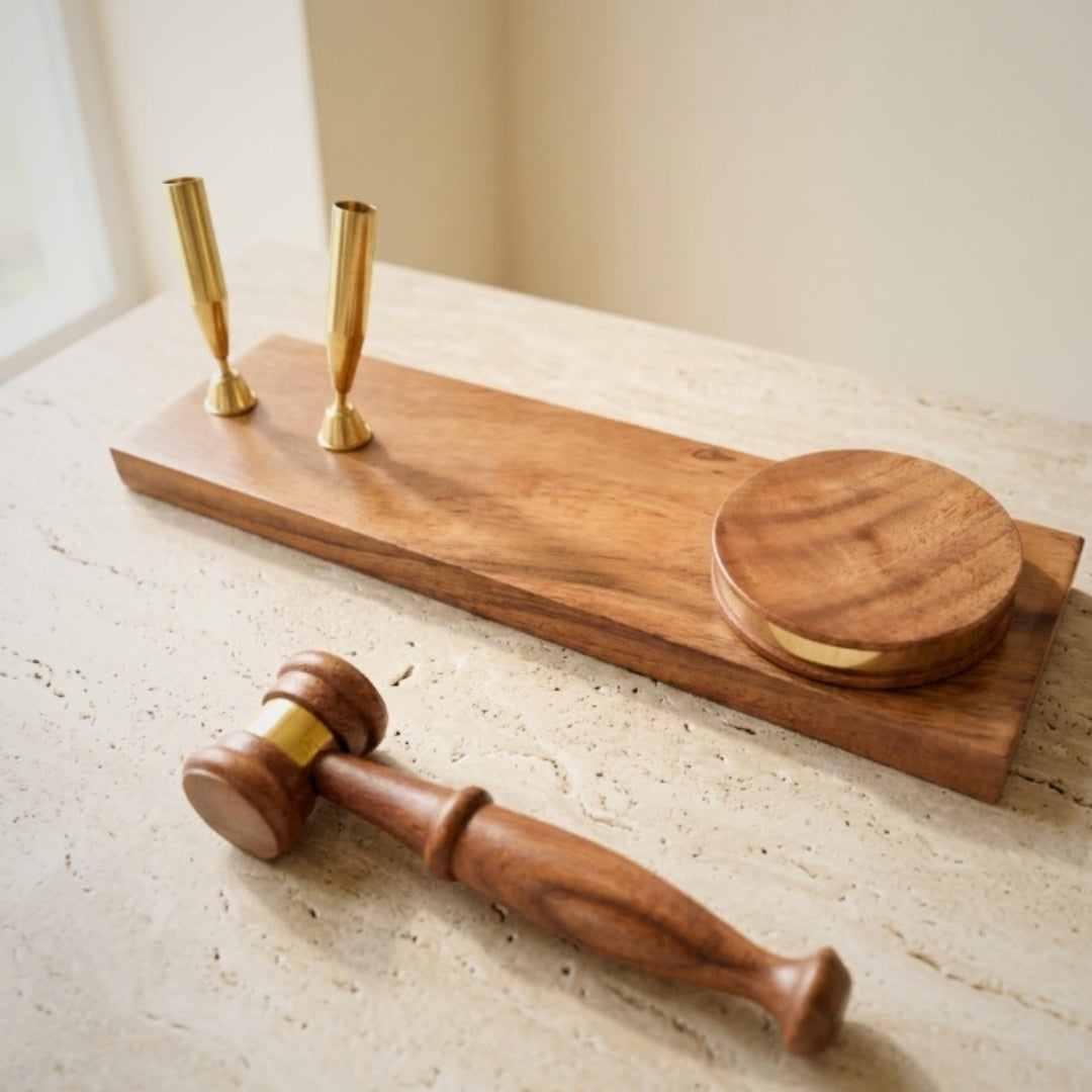 Richterhammer - Stiftehalter - Geschenk für Anwalt – DNU-023